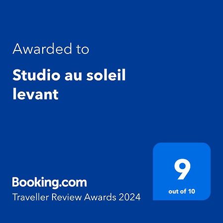 Studio Au Soleil Levant, Avec Piscine La Trinite Bagian luar foto